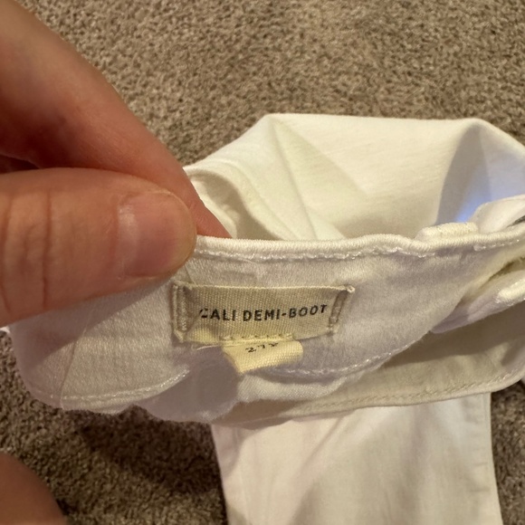 Madewell White Cali Demi Boot cut jeans size 27p - Picture 4 of 6